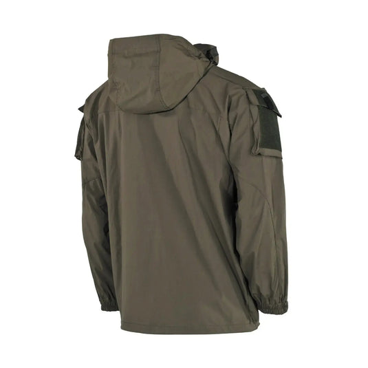 MFH® US Softshell Jacket, GEN III, Level 5 auf weißem Hintergrund.