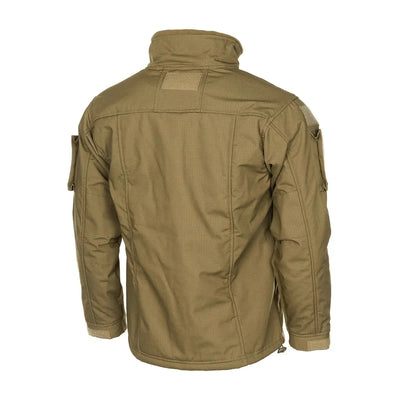 Olivgrüne MFH® Combat Einsatzjacke von hinten.