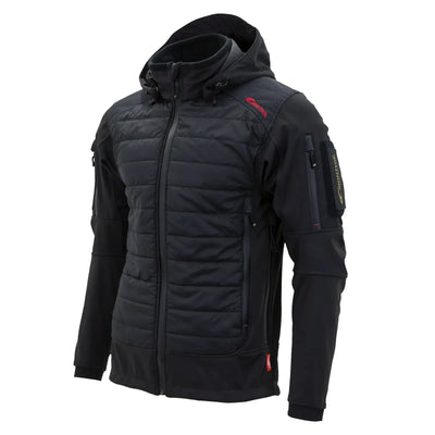 Carinthia® G-LOFT® ISG 2.0 Jacke mit gestepptem Rumpf und Ärmeltaschendetail, aus Gore Softshell-Material.