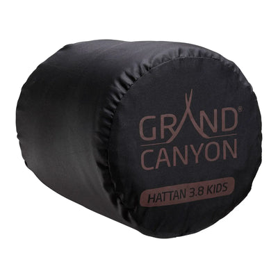 Schlafsackbezug mit Grand Canyon® Hattan 3.8 Label und Komfort Matte.