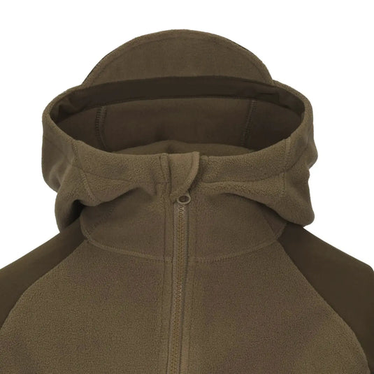 Helikon-Tex® Cumulus-Jacke für Damen – schweres Fleece mit Reißverschluss vorne und Kapuze mit hohem Kragen.