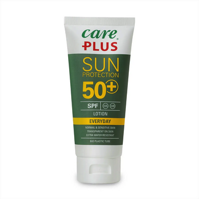 Tube Care Plus® Sonnencreme Lotion 100 ml für den täglichen Gebrauch.