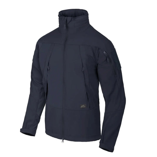 Helikon-Tex® Blizzard Jacket® für Herren aus StormStretch®-Gewebe auf weißem Hintergrund.