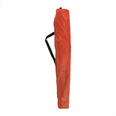 Rote HIGHLANDER® Stativ-Tragetasche mit Schultergurt für Outdoor-Abenteuer.