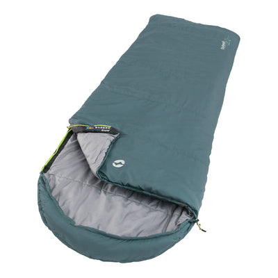 Outwell® Schlafsack Campion Lux Teal Schlafsack im Mumienstil isoliert auf weißem Hintergrund.