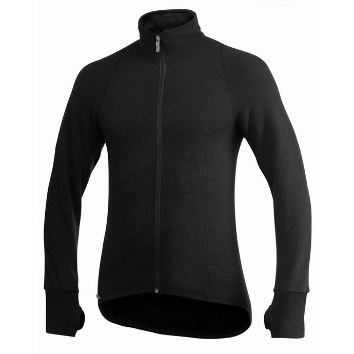 Woolpower® Full Zip Jacket Protection 400 (Unisex) von Woolpower® mit durchgehendem Reißverschluss und hohem Kragen zum Schutz.